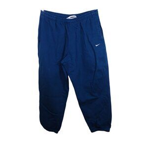 Nike Solo Swoosh Pant Blue Fleece Sweatpants Men Size XXL Loose Fit cw5460-460